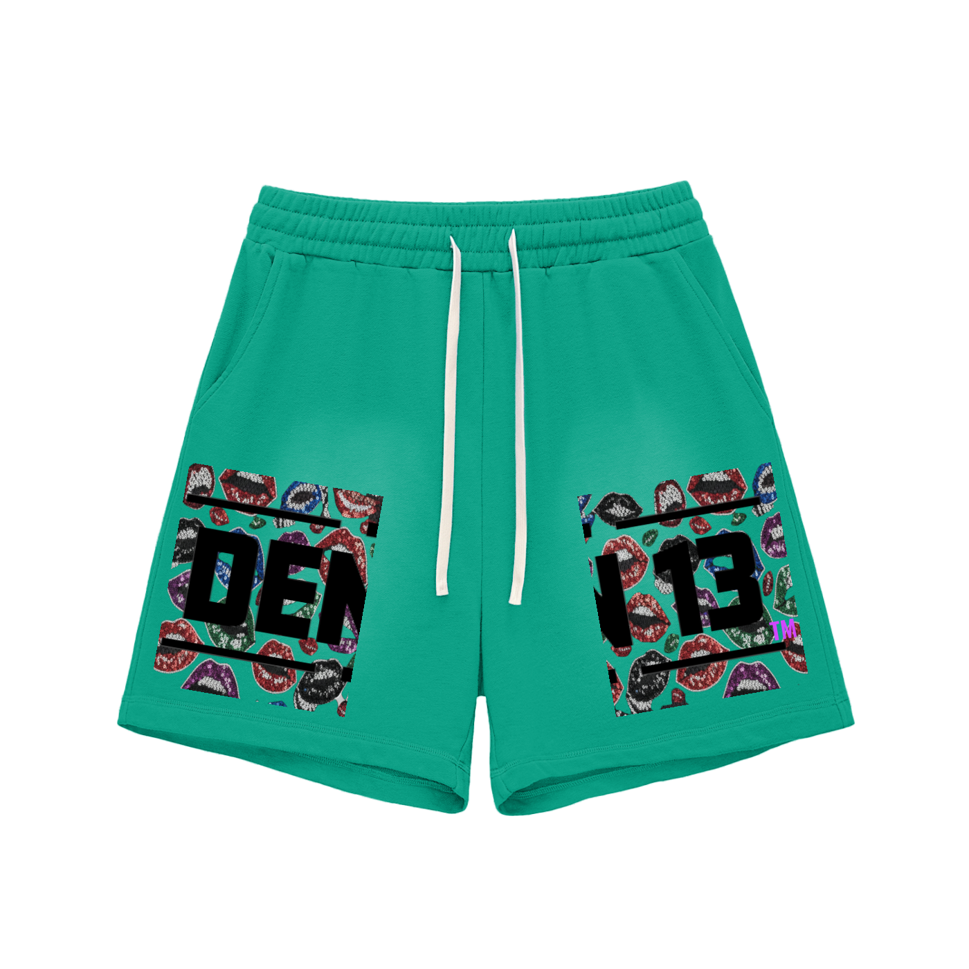 Washed Up & Winning" Raw Edge Shorts