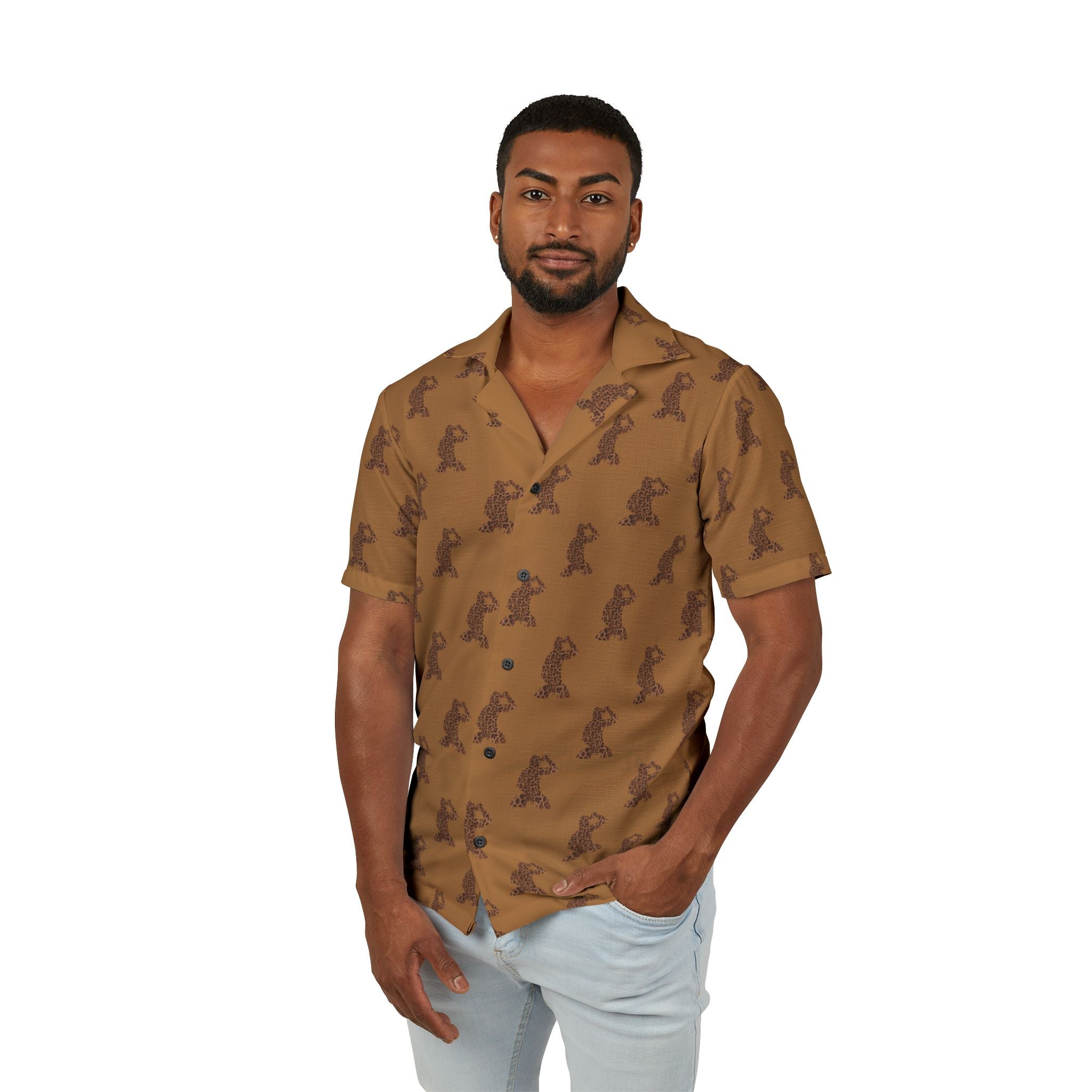 HALLO MAN CAMEL - BUTTON UP