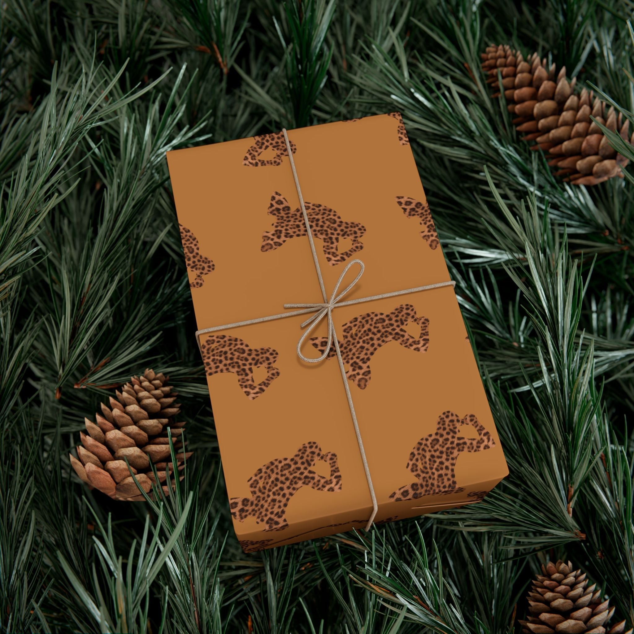 Leopard cub Pattern Wrapping Paper Printify