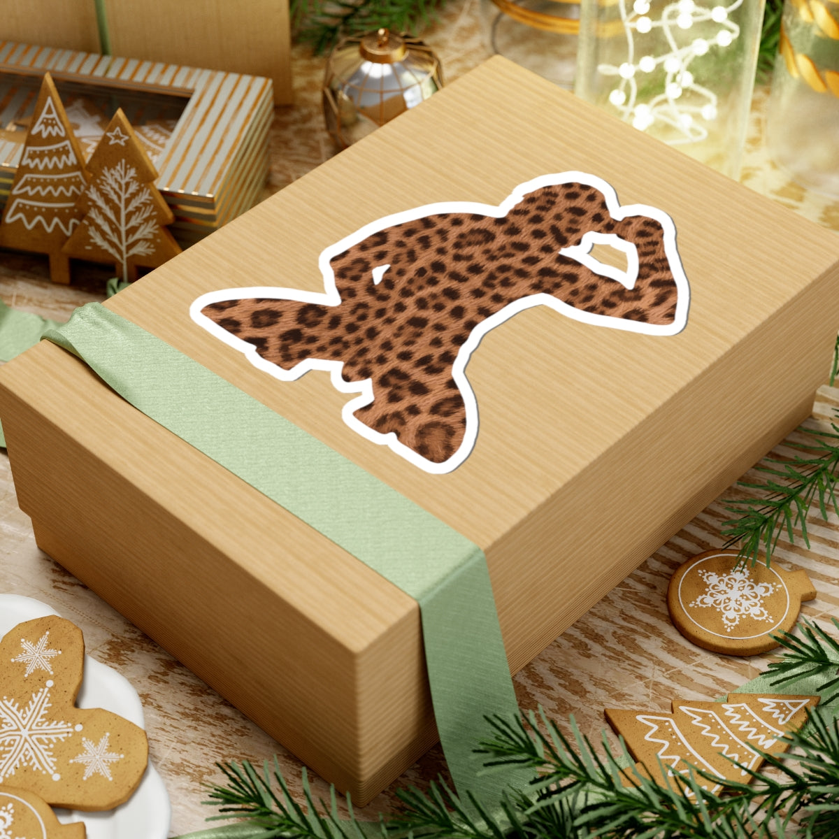 Hallo Man sticker Leopard
