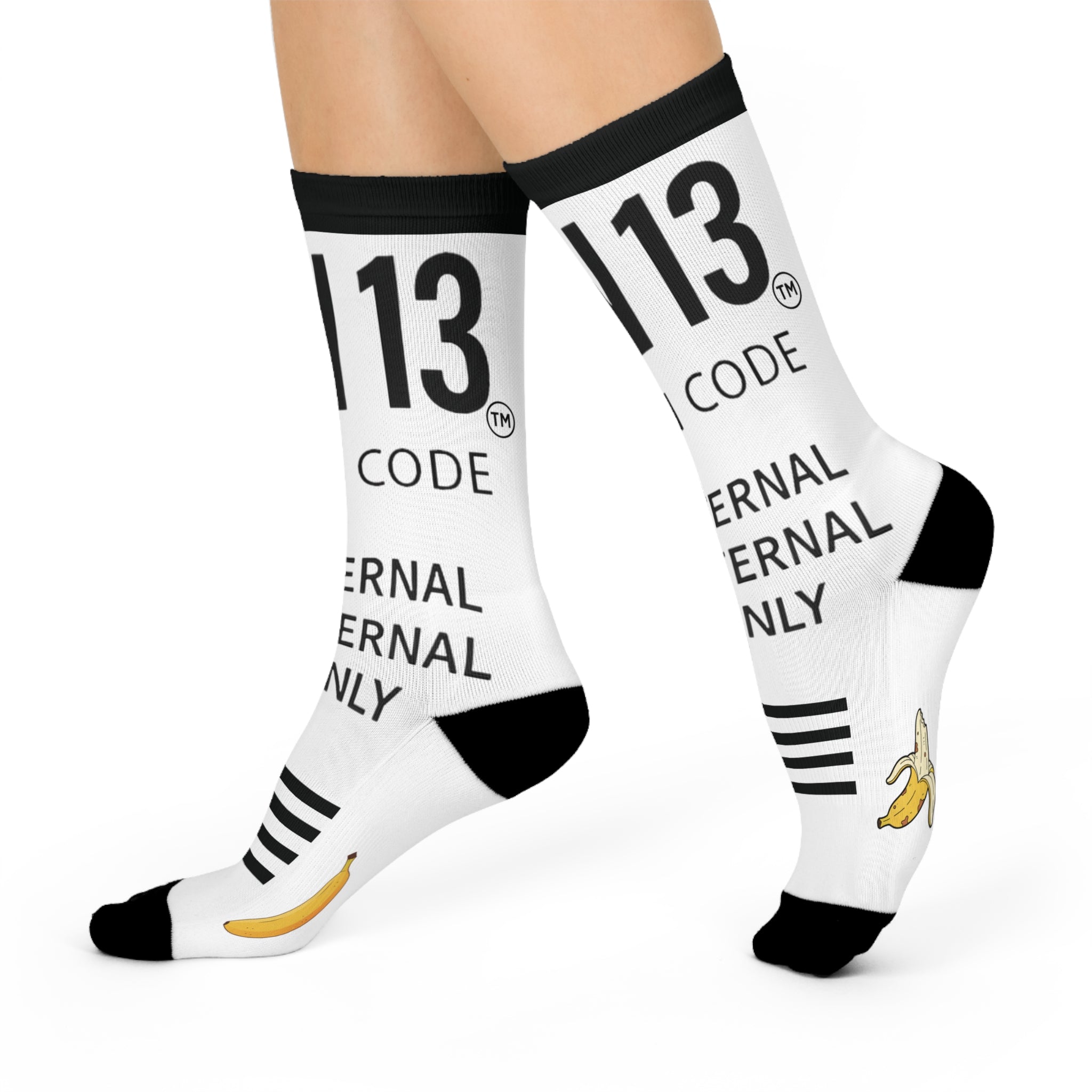 socks - 'DEN 13' with Banana Printify