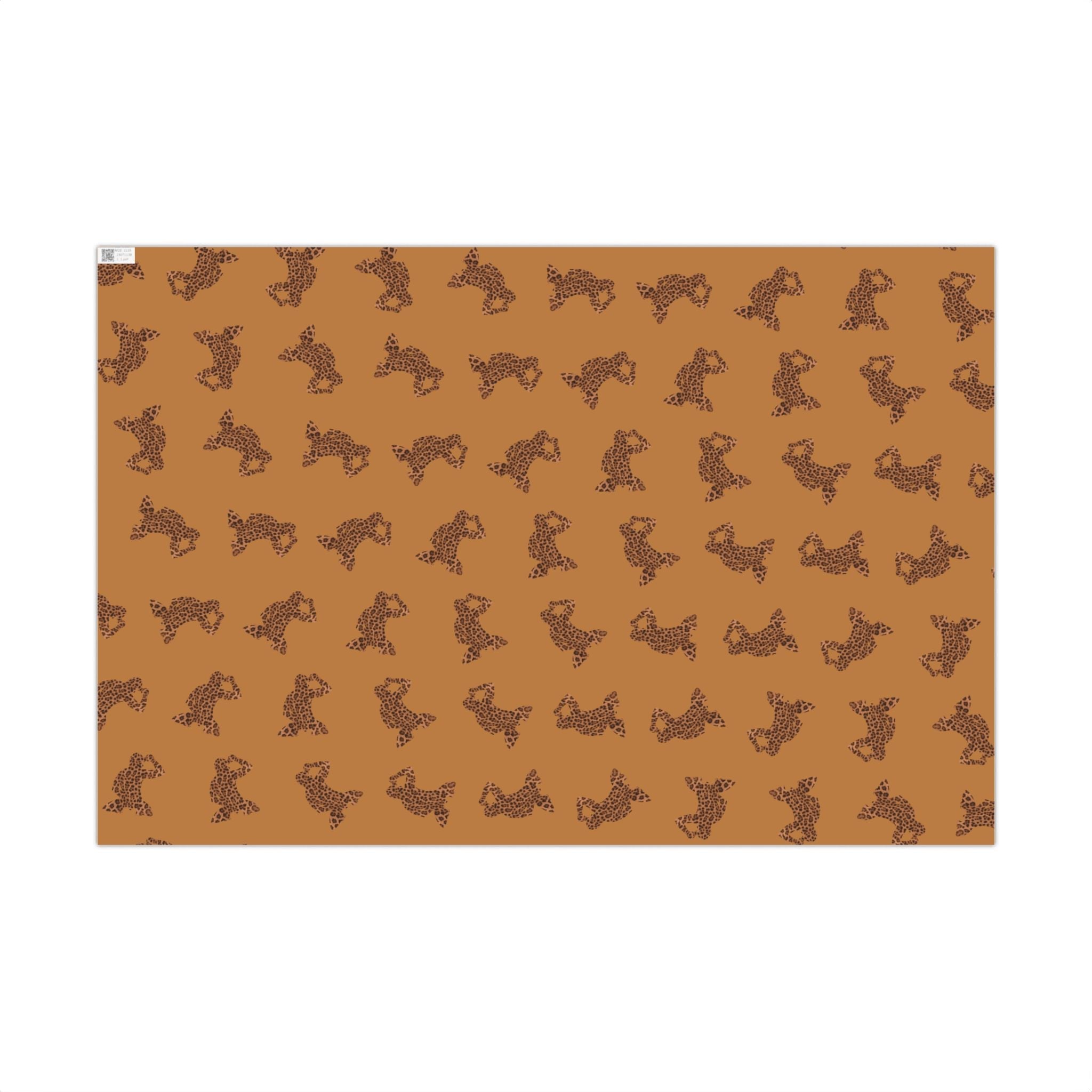 Leopard cub Pattern Wrapping Paper Printify