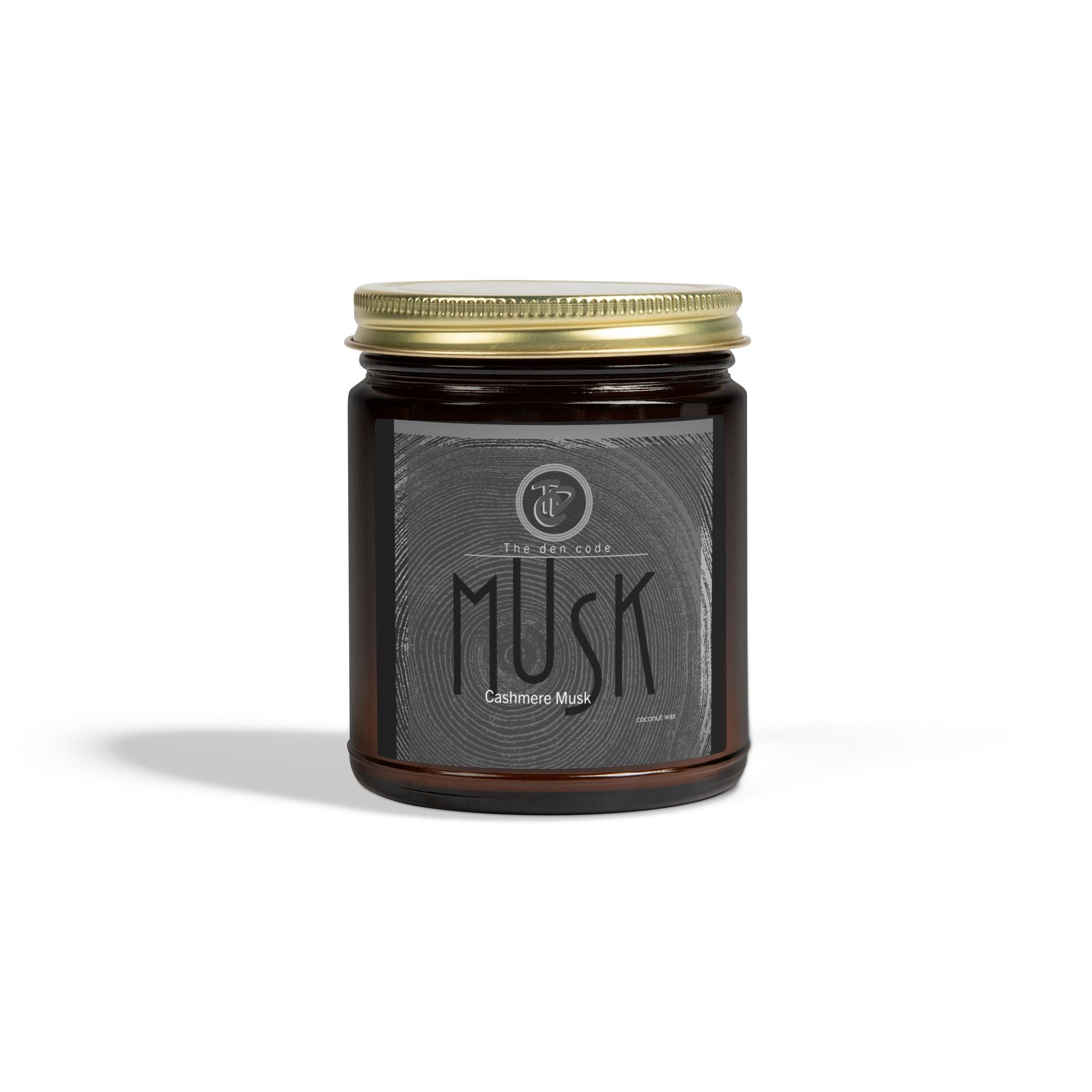 Masculine Musk Scented Candle — Coconut Apricot Wax (4oz & 9oz)