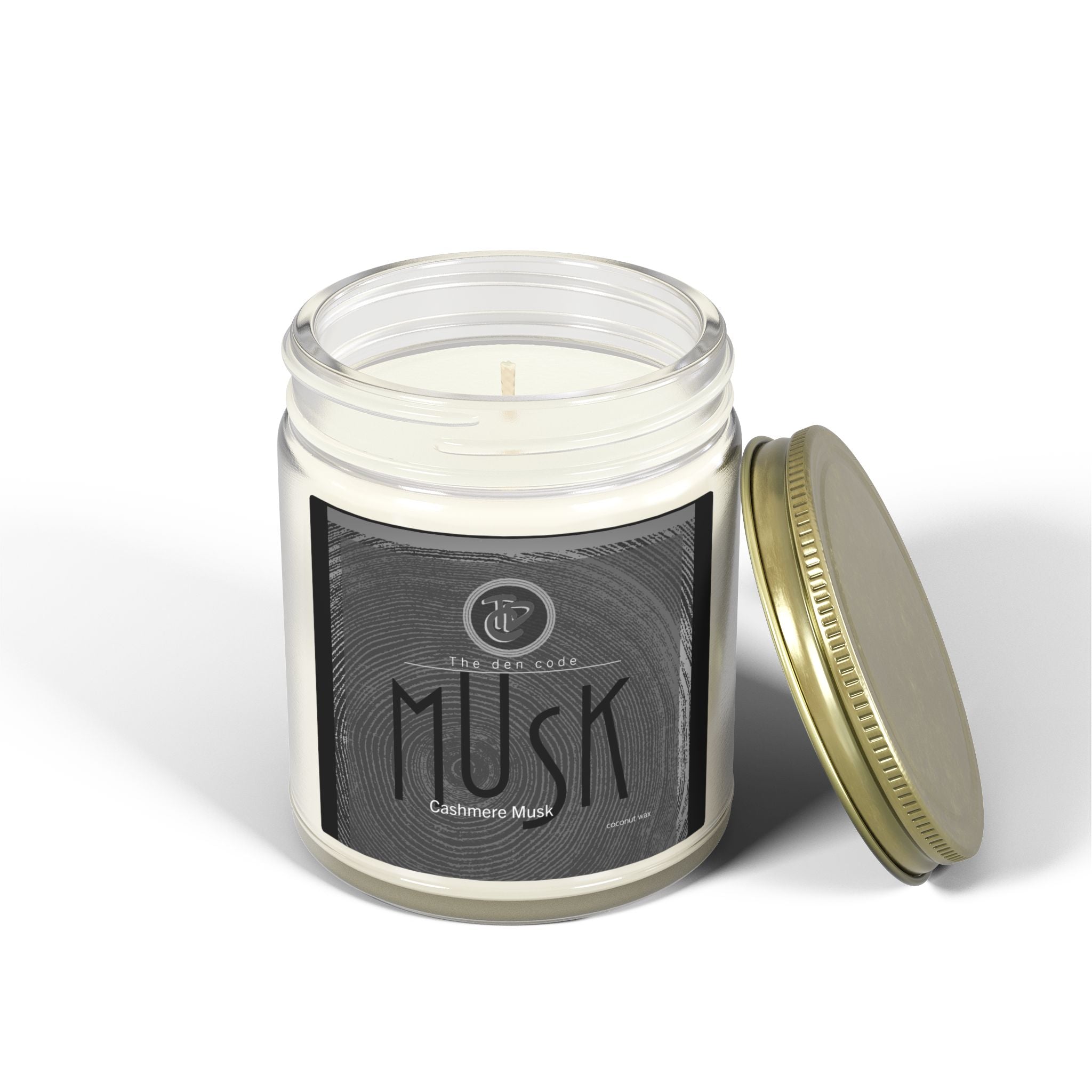 Masculine Musk Scented Candle — Coconut Apricot Wax (4oz & 9oz)