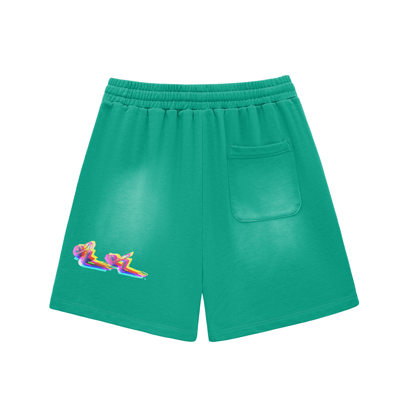 Washed Up & Winning" Raw Edge Shorts