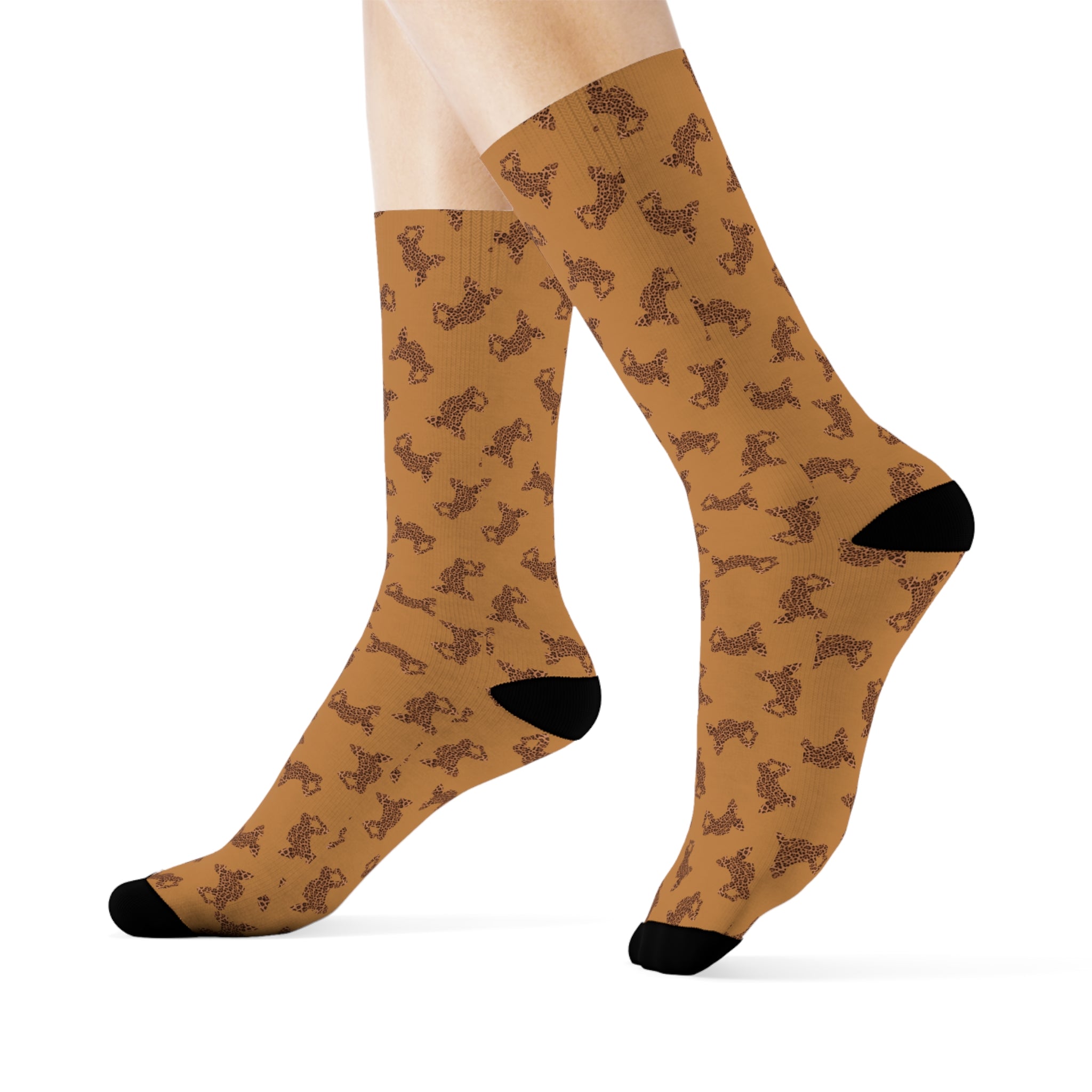 Socks - Brown Cowboy Hallo MAN Printify