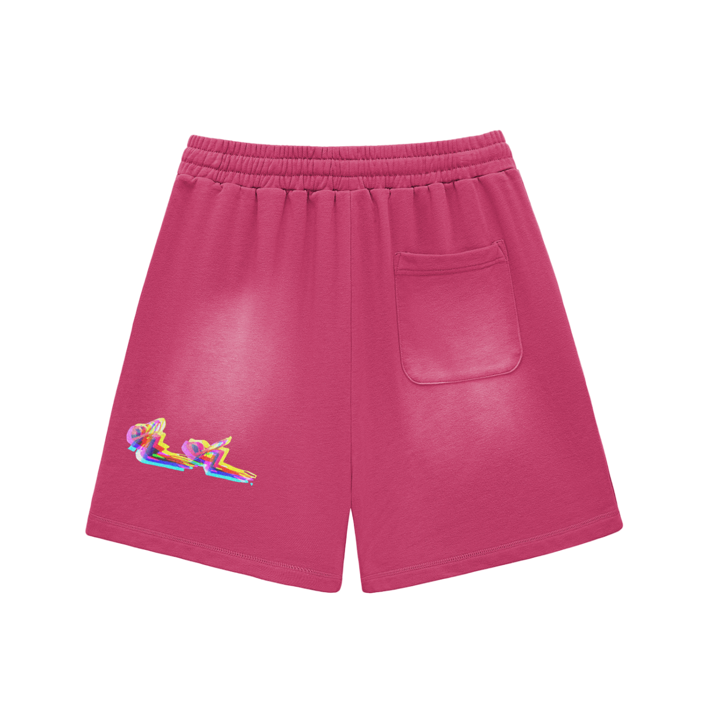 Washed Up & Winning" Raw Edge Shorts