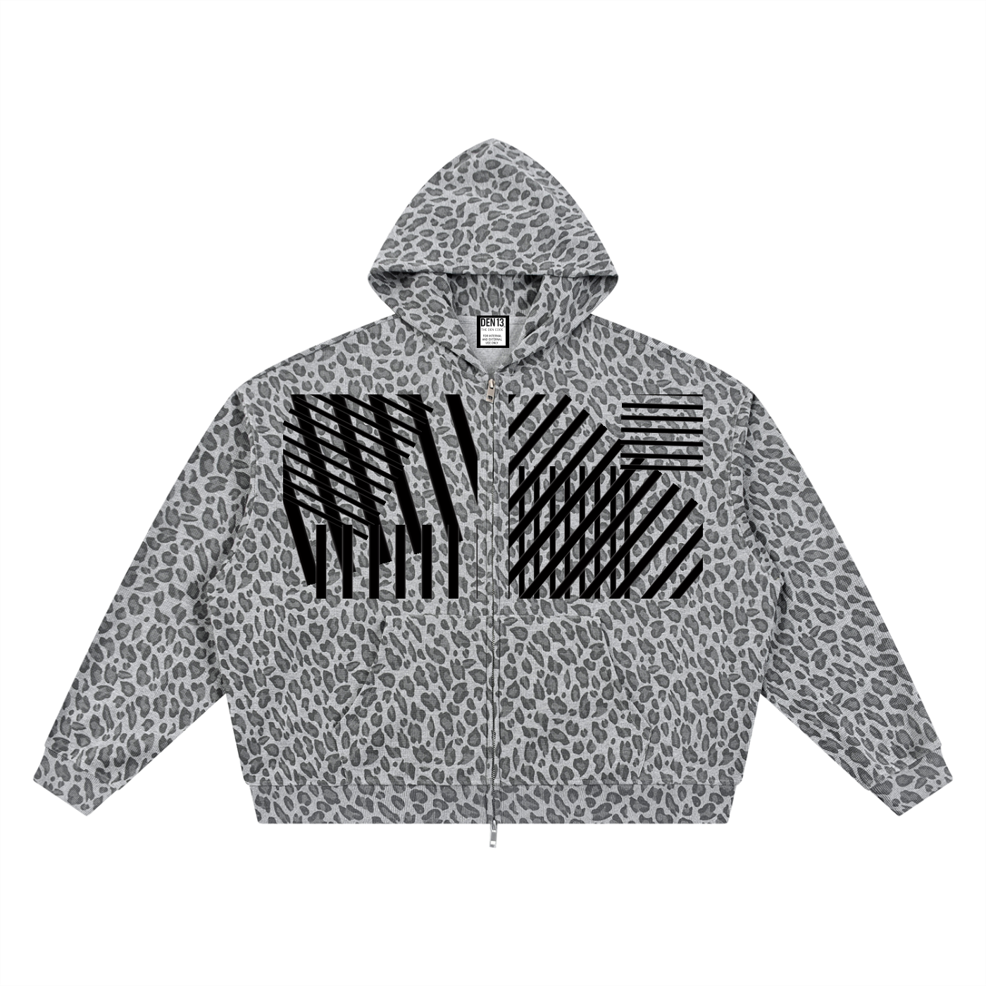 Leopard Waffle Hoodie