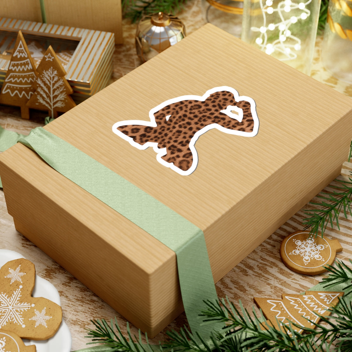 Hallo Man sticker Leopard