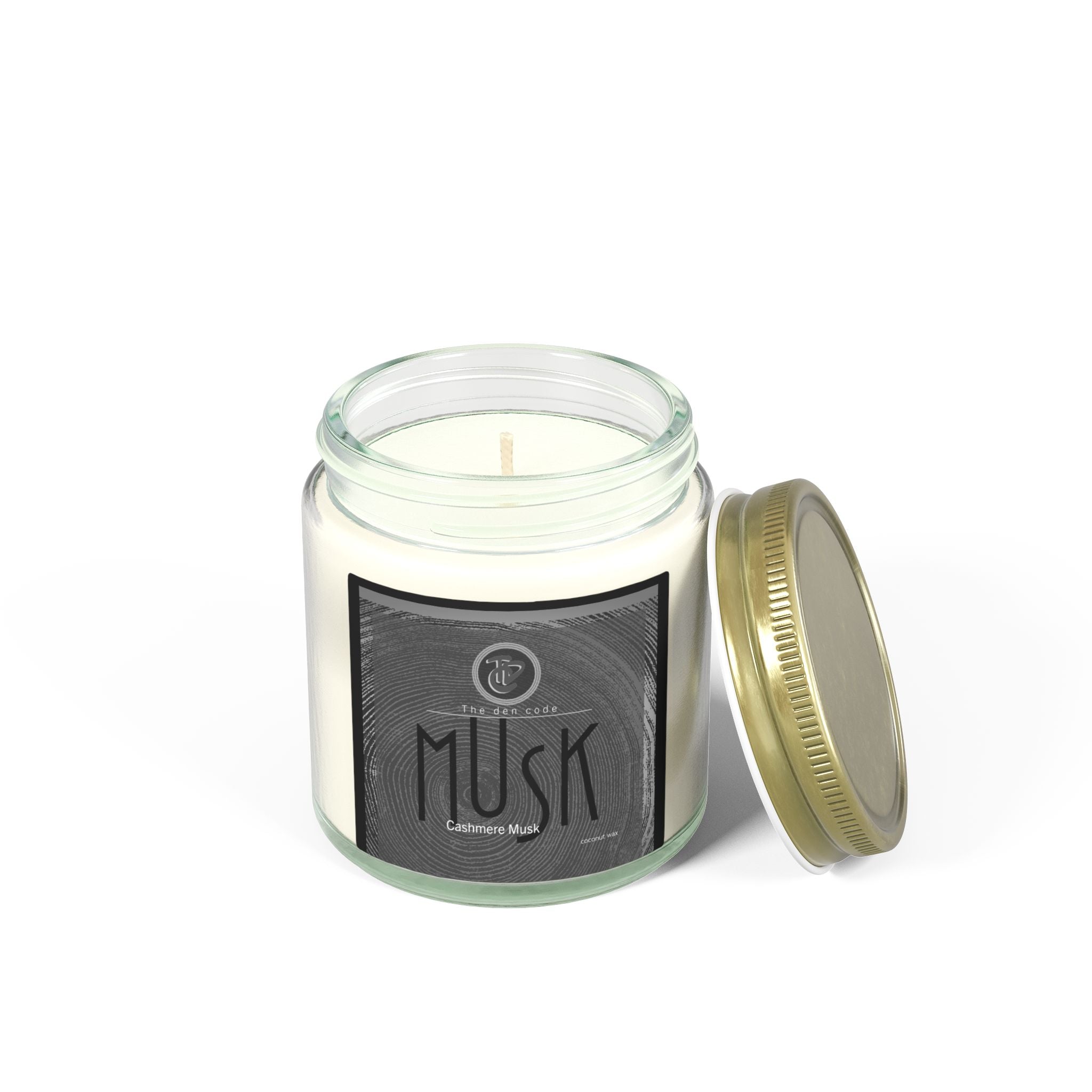 Masculine Musk Scented Candle — Coconut Apricot Wax (4oz & 9oz)