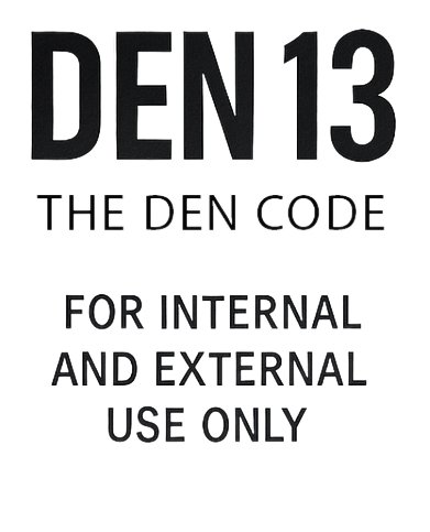 THE DEN CODE - DEN 13