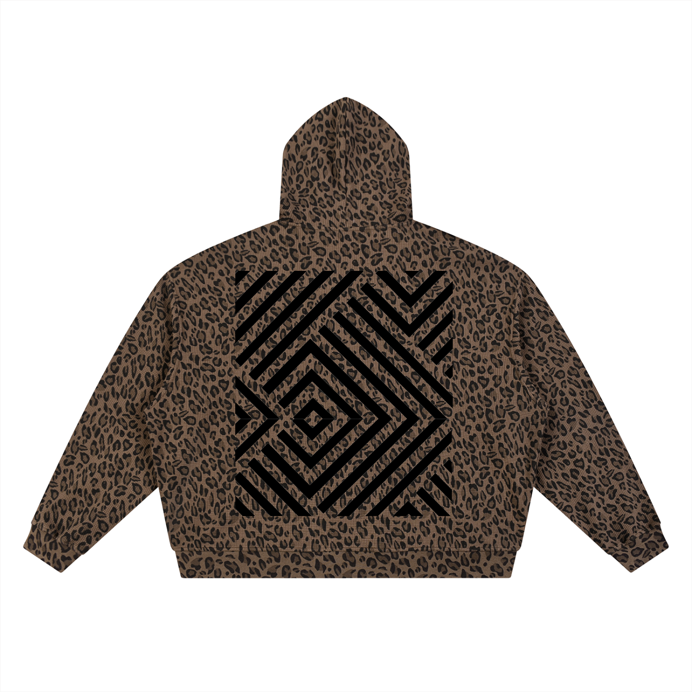 Leopard Waffle Hoodie