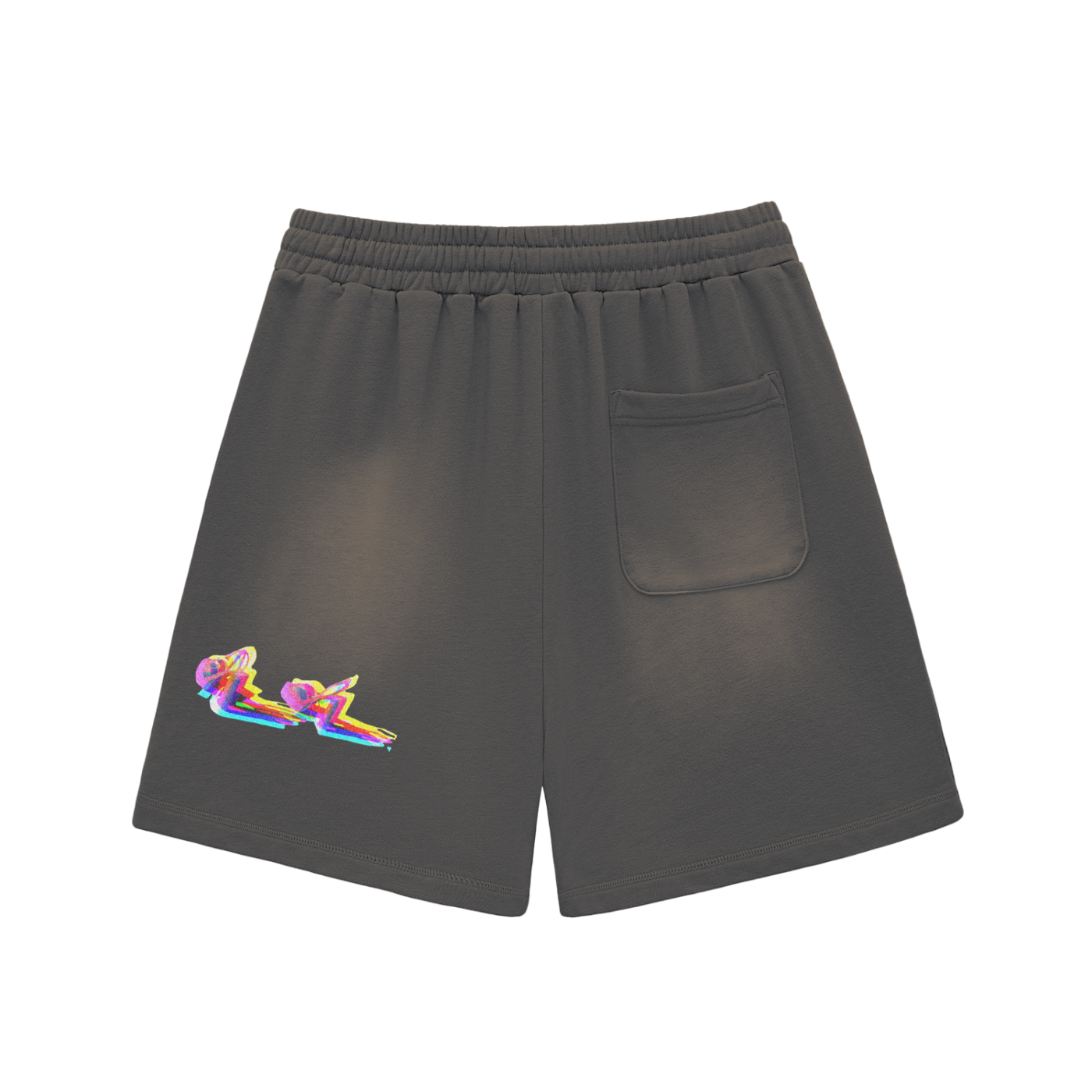Washed Up & Winning" Raw Edge Shorts