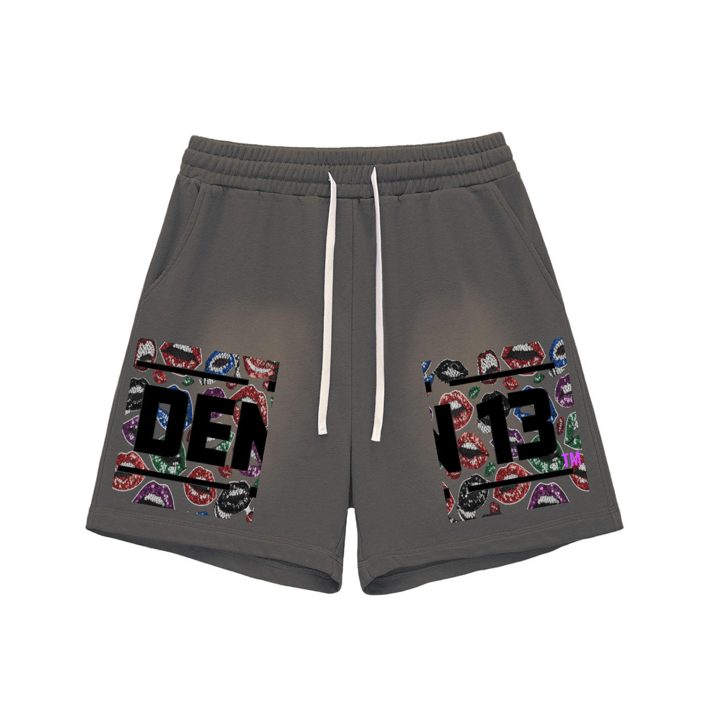 Washed Up & Winning" Raw Edge Shorts