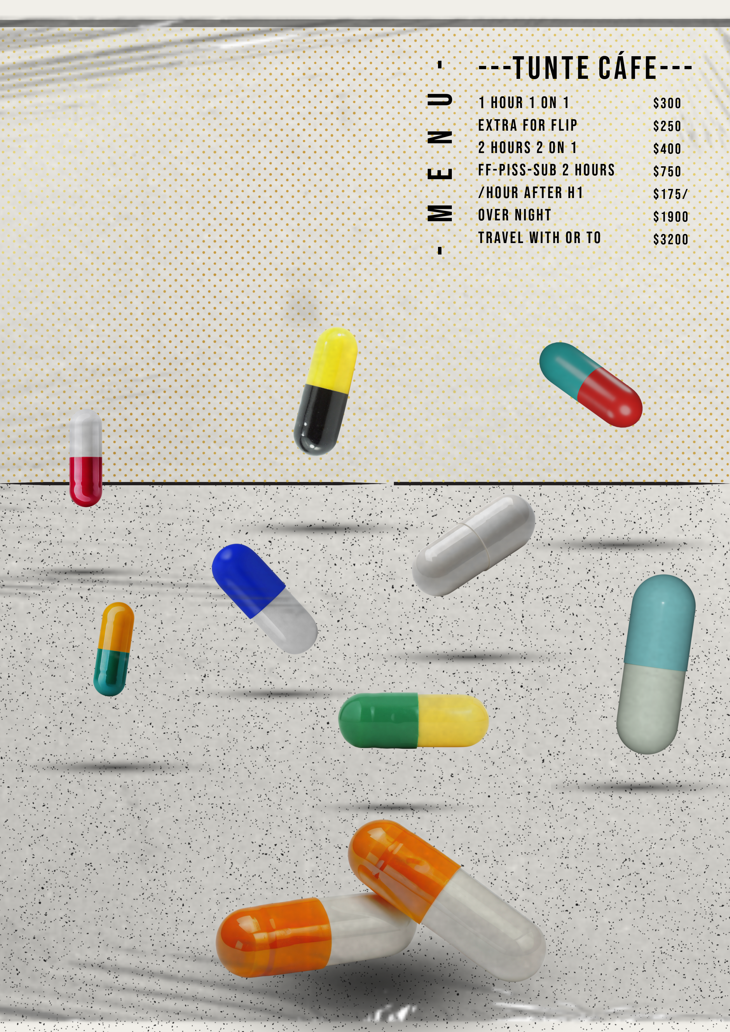 HAND TO WORTH AT THE TUNTE CAFÉ — Mixed Media Print